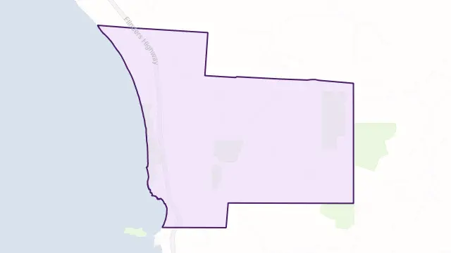 Perlubie Area Boundary Map