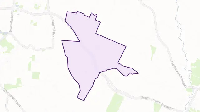 Petwood Area Boundary Map