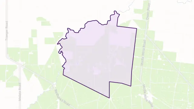 Pinkerton Plains Area Boundary Map