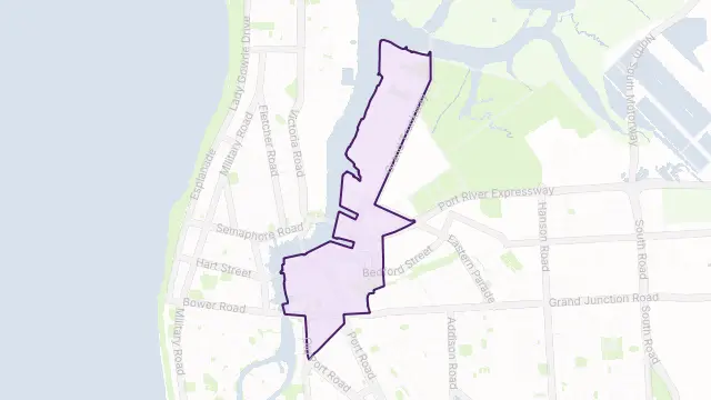 Port Adelaide Area Boundary Map