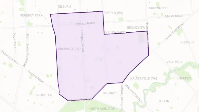 Prospect Area Boundary Map