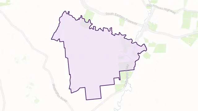 Red Creek Area Boundary Map