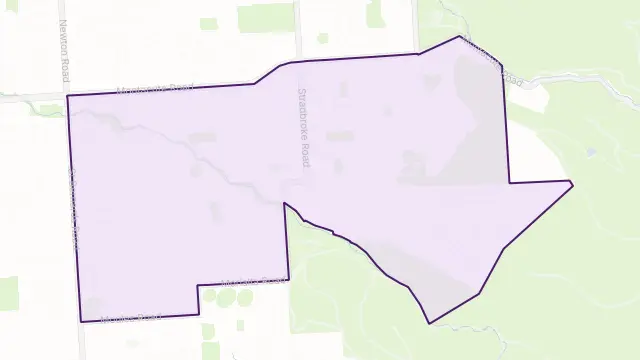 Rostrevor Area Boundary Map