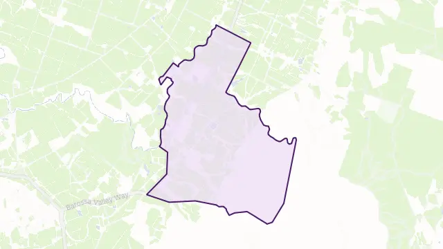 Rowland Flat Area Boundary Map