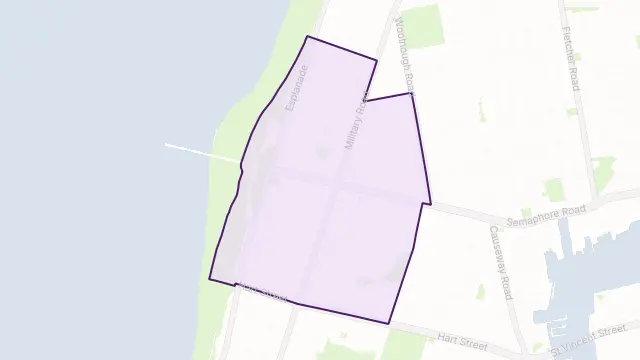 Semaphore Area Boundary Map