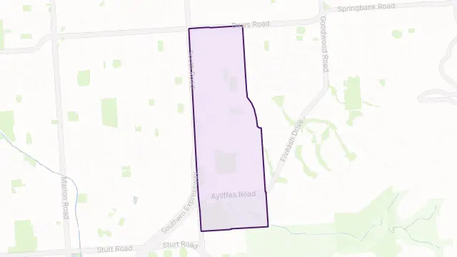 St Marys Area Boundary Map