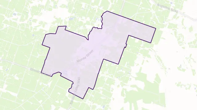 Tanunda Area Boundary Map