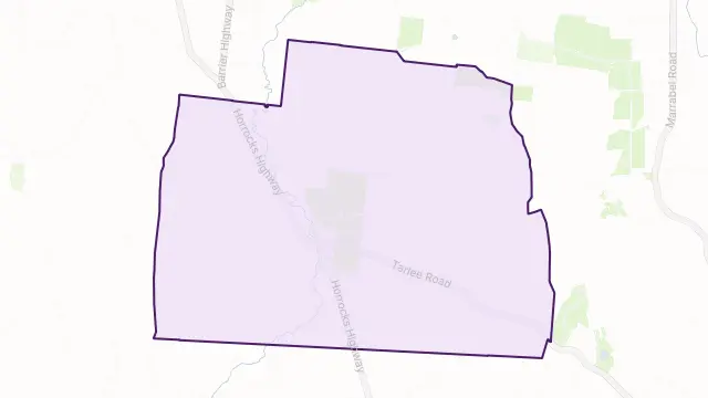 Tarlee Area Boundary Map