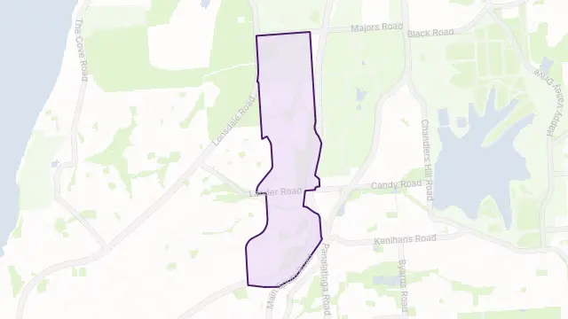 Trott Park Area Boundary Map