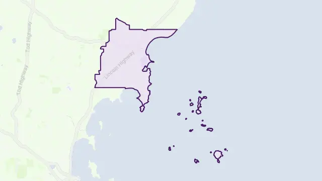 Tumby Bay Area Boundary Map
