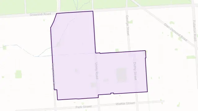 Unley Area Boundary Map
