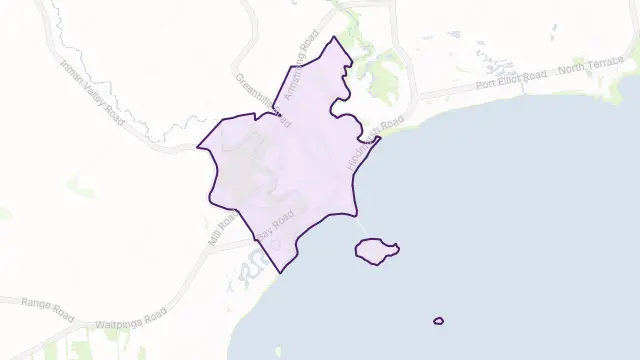 Victor Harbor Area Boundary Map