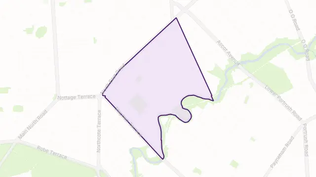 Walkerville Area Boundary Map