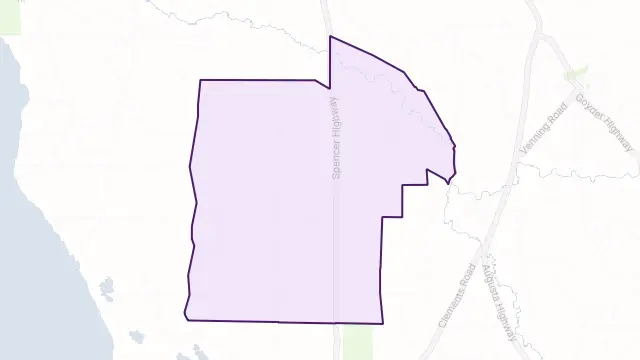 Wandearah East Area Boundary Map