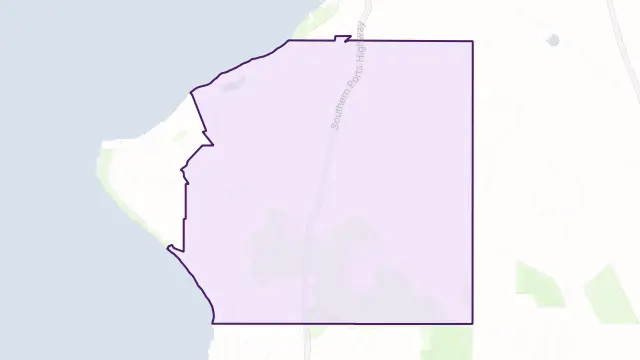 Wangolina Area Boundary Map