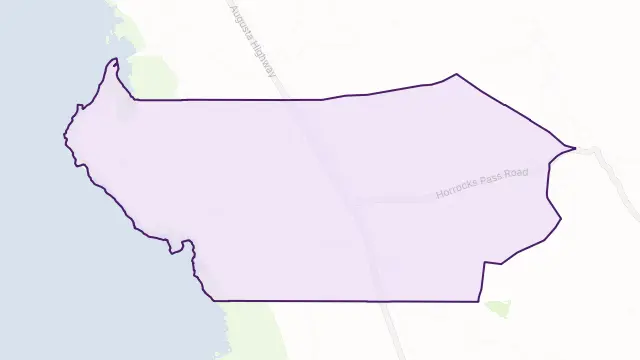 Winninowie Area Boundary Map