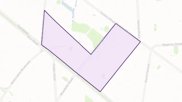 Woodville Area Boundary Map