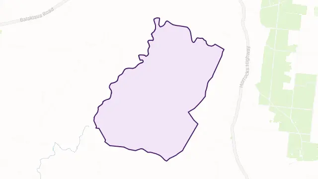 Woolshed Flat Area Boundary Map