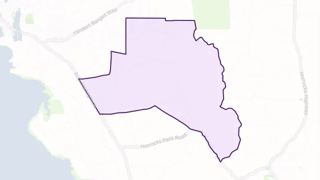 Woolundunga Area Boundary Map