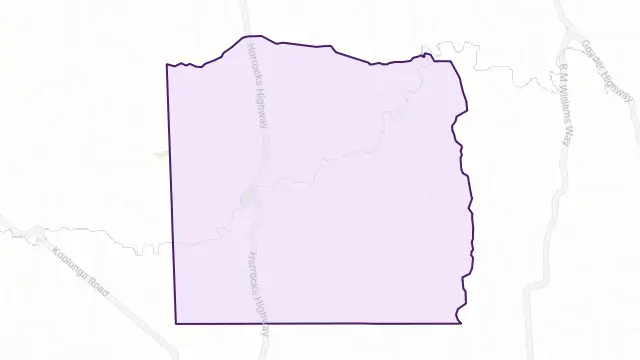 Yacka Area Boundary Map