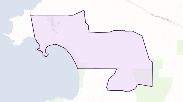 Yanerbie Area Boundary Map