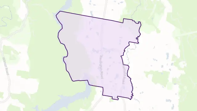 Barrington Area Boundary Map