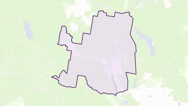Birralee Area Boundary Map