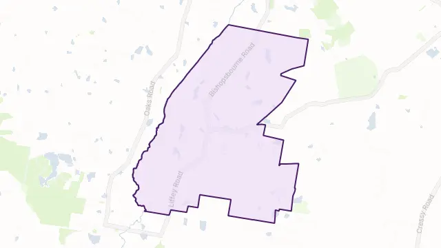 Bishopsbourne Area Boundary Map