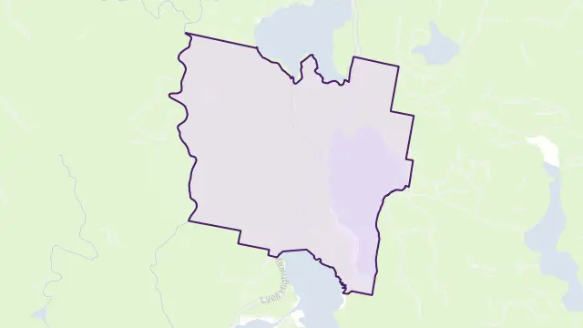 Bradys Lake Area Boundary Map