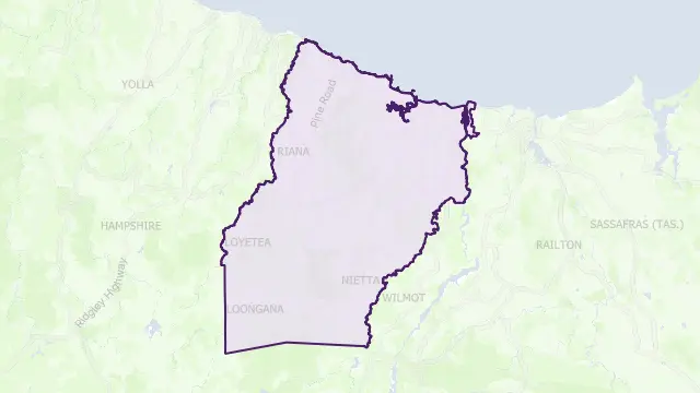 Central Coast Council Area Boundary Map