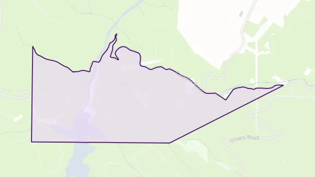 Cethana Area Boundary Map