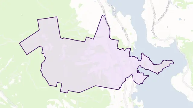 Claremont Area Boundary Map