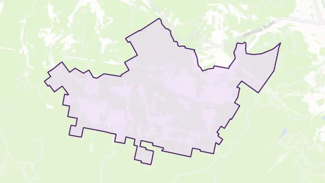 Collinsvale Area Boundary Map