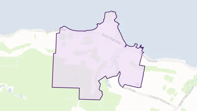 Cooee Area Boundary Map
