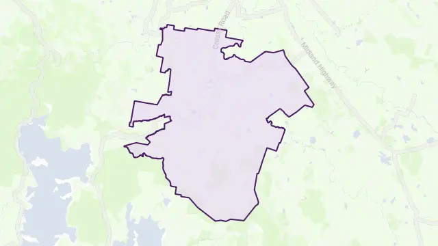 Cressy Area Boundary Map
