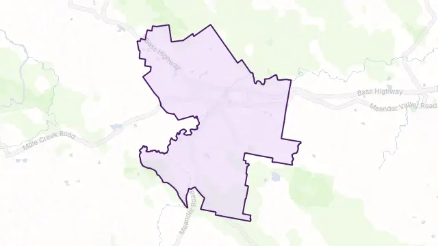 Deloraine Area Boundary Map
