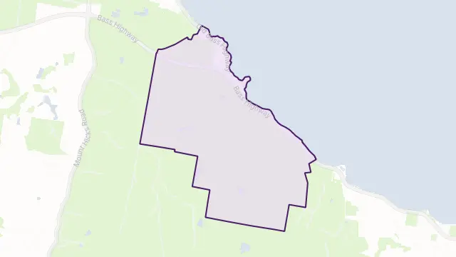 Doctors Rocks Area Boundary Map