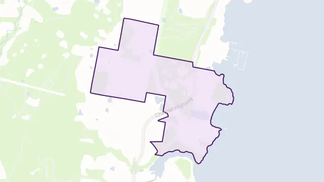 Electrona Area Boundary Map