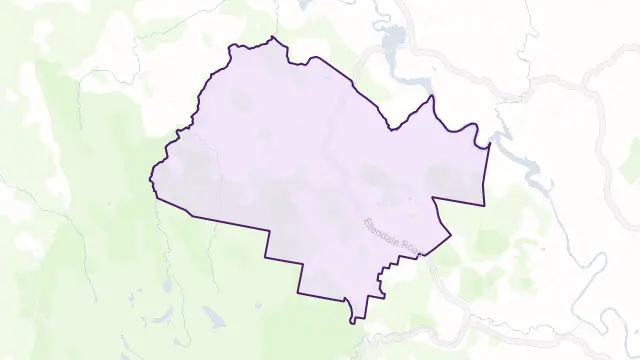 Ellendale Area Boundary Map