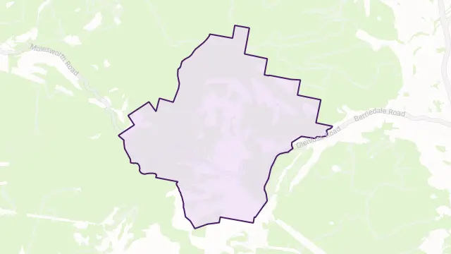 Glenlusk Area Boundary Map