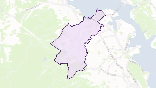Glenorchy Area Boundary Map