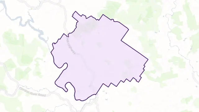 Gretna Area Boundary Map