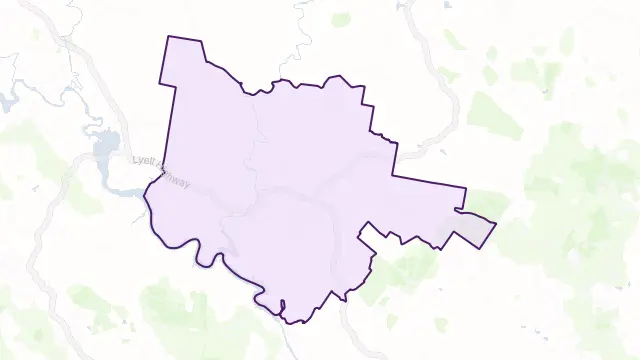 Hamilton Area Boundary Map
