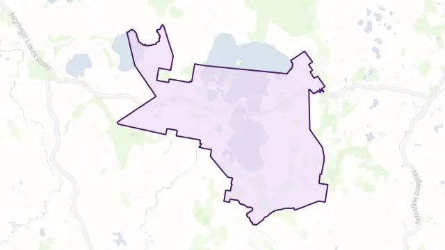 Interlaken Area Boundary Map