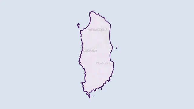 King Island Council Area Boundary Map