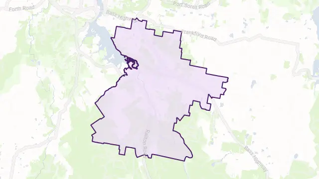 Latrobe Area Boundary Map