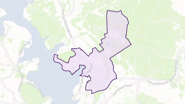 Lindisfarne Area Boundary Map