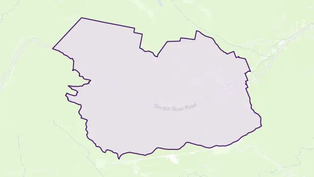 Maydena Area Boundary Map