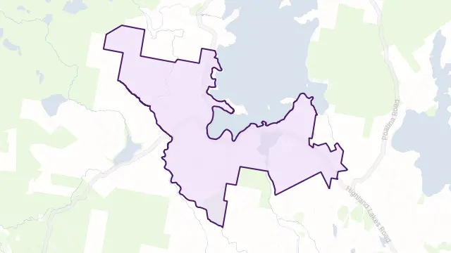 Miena Area Boundary Map