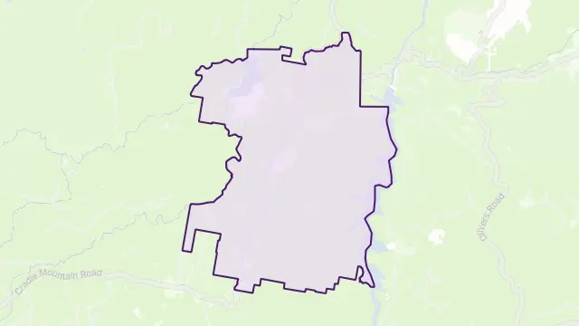 Moina Area Boundary Map